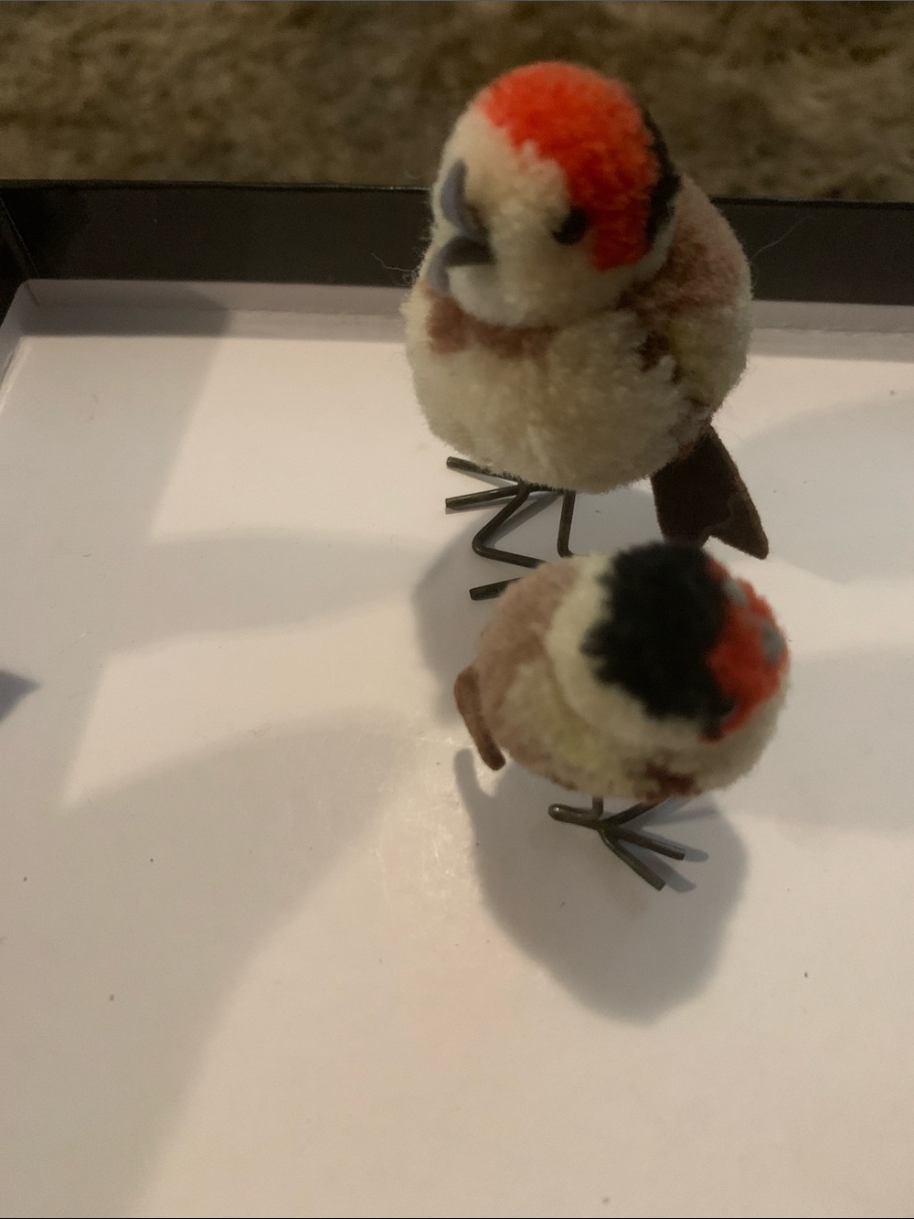 Vintage Steiff Pom-Pom Woolen Bird Set